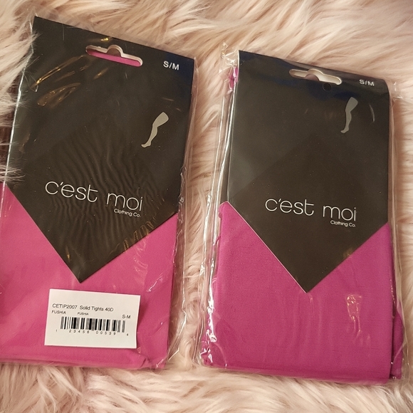 Brand New 2 CT. C'est Moi Ladies Tights- S/M - Picture 1 of 2